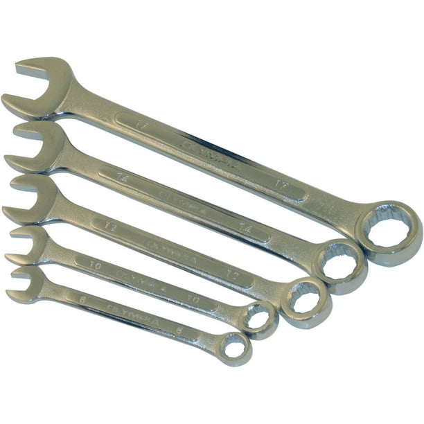 5-Piece Olympia Tools 04-801 Metric Combination Wrench Set 5-Piece Olympia Tools 04-801 Metric Combination Wrench Set